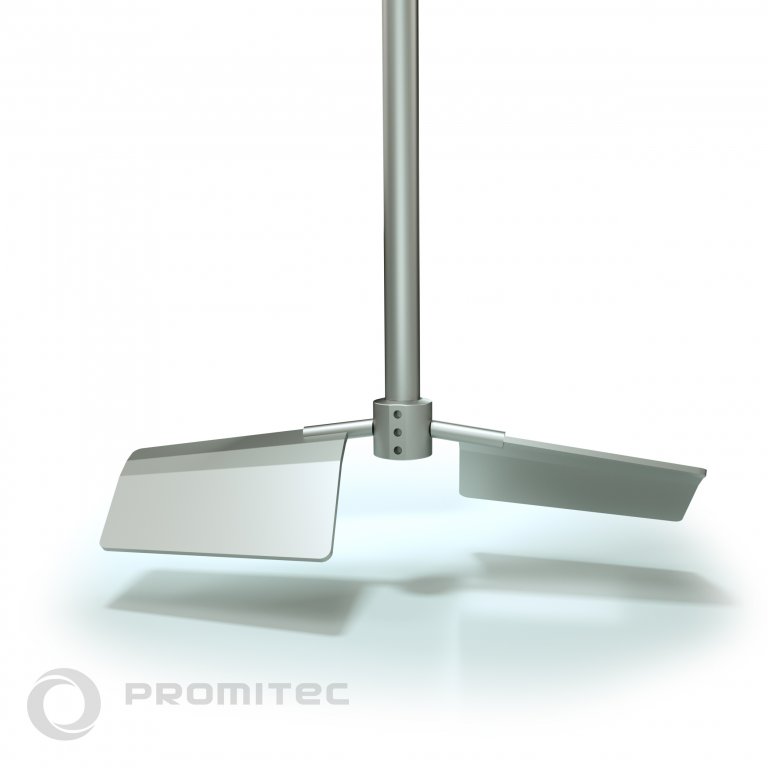 Разбъркващ елемент за вискозни среди