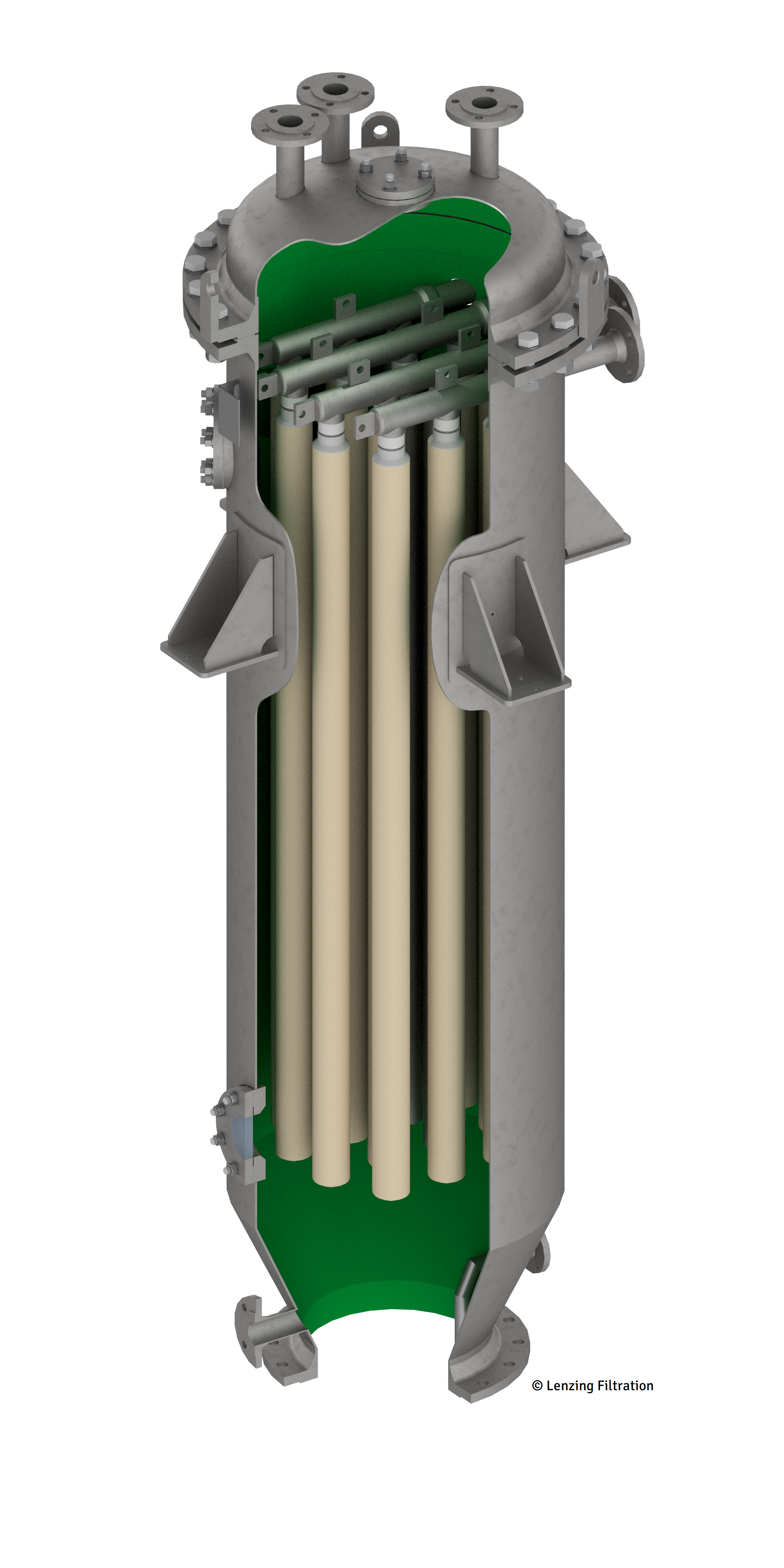 Ашвем филтър тип CakeFil с мокър продуктoотвод 
