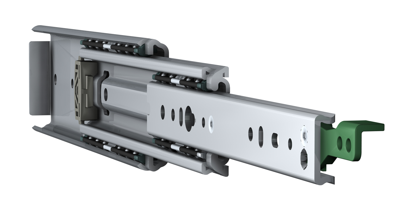 Телескопичен водач, пълно изтегляне