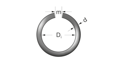 Осигурителен пръстен DIN 7993 за валове